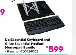 Game Do Essential Keyboard and Glide Essential Medium Mousepad Bundle offer