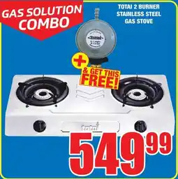Boxer Build Totai 2 burner stainless steel gas stove offer