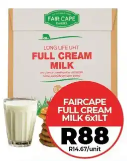 1UP Faircape full cream milk offer