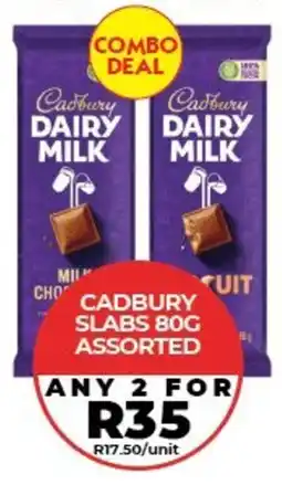 1UP Cadbury slabs assorted offer