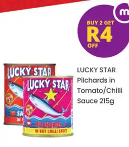 Shoprite LUCKY STAR Pilchards in Tomato/ Chilli Sauce offer