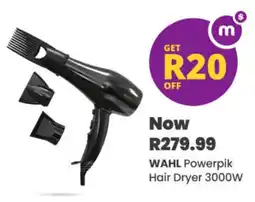 Shoprite WAHL Powerpik Hair Dryer 3000W offer