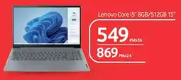 Makro Lenovo Core i5 15" 8GB/ 512GB offer