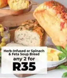 Food Lover's Market Herb-Infused or Spinach & Feta Soup Bread offer