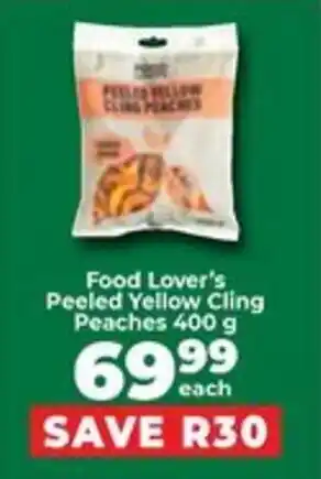 Food Lover's Market Food Lover's Peeled Yellow Cling Peaches offer