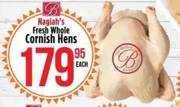Food Lover's Market Nagiah's Fresh Whole Cornish Hens offer