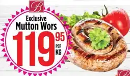 Food Lover's Market Exclusive Mutton Wors offer