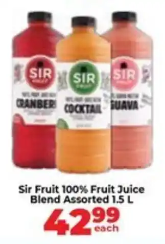 Food Lover's Market Sir Fruit 100% Fruit Juice Blend Assorted offer
