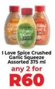 Food Lover's Market I Love Spice Crushed Garlic Squeeze Assorted offer