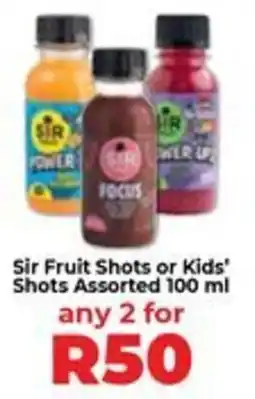 Food Lover's Market Sir Fruit Shots or Kids' Shots Assorted offer