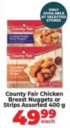 Food Lover's Market County Fair Chicken Breast Nuggets or Strips Assorted offer