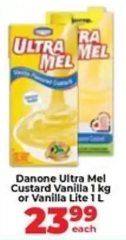 Food Lover's Market Danone Ultra Mel Custard Vanilla or Vanilla Lite offer