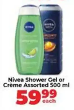 Food Lover's Market Nivea Shower Gel or Crème Assorted offer