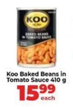 Food Lover's Market Koo Baked Beans in Tomato Sauce offer