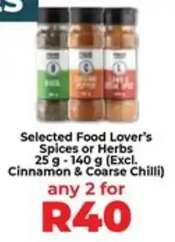 Food Lover's Market Selected Food Lover's Spices or Herbs offer