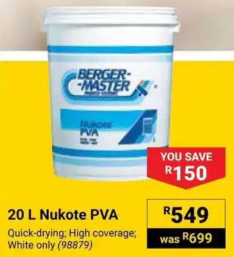 Builders Warehouse Bergermaster Nukote PVA offer