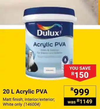 Builders Warehouse Dulux Acrylic PVA offer