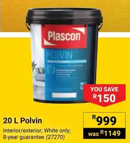 Builders Warehouse Plascon Polvin offer
