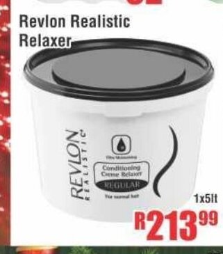 Devland Cash And Carry Revlon Realistic Relaxer 1x5lt offer