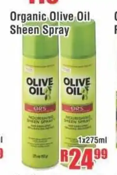 Devland Cash And Carry Organic Olive OIl Sheen Spray 275ml offer