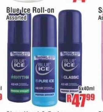 Devland Cash And Carry Blue Ice Roll-On Assorted 6x40ml offer