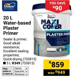 Builders Warehouse Dulux Water-based Plaster Primer offer