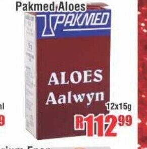 Devland Cash And Carry Pakmed Aloes 12x15g offer