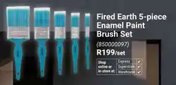 Builders Warehouse Fired Earth Enamel Paint Brush Set offer