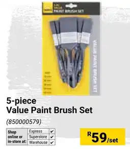 Builders Warehouse Value Paint Brush Set offer