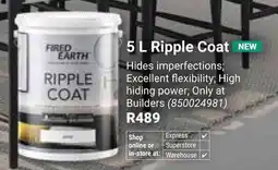 Builders Warehouse Fired Earth Ripple Coat offer