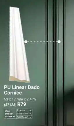 Builders Warehouse PU Linear Dado Cornice offer