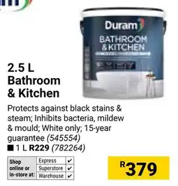 Builders Warehouse Duram Bathroom & Kitchen offer