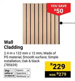 Builders Warehouse Wall Cladding offer