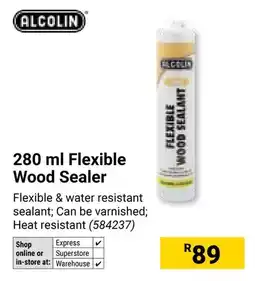 Builders Warehouse Alcolin Flexible Wood Sealer offer