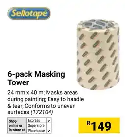 Builders Warehouse Sellotape Masking Tower offer