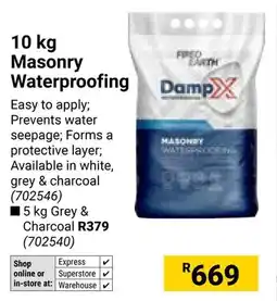 Builders Warehouse Fired Earth Masonry Waterproofing offer