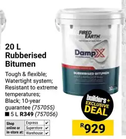 Builders Warehouse Fired Earth Rubberised Bitumen offer