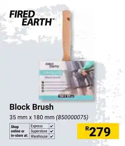 Builders Warehouse Fired Earth Block Brush offer