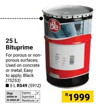 Builders Warehouse Bituprime offer