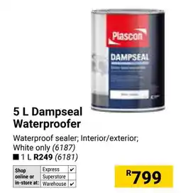 Builders Warehouse Plascon Dampseal Waterproofer offer