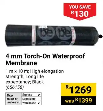 Builders Warehouse Torch-On Waterproof Membrane offer