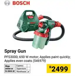 Builders Warehouse BOSCH Spray Gun offer