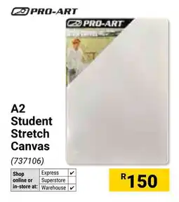 Builders Warehouse Pro-Art A2 Student Stretch Canvas offer