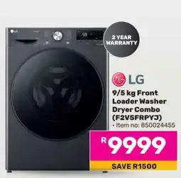 Game LG 9/5 kg Front Loader Washer Dryer Combo (F2V5FRPYJ) offer