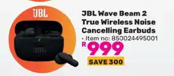 Game JBL Wave Beam 2 True Wireless Noise Cancelling Earbuds offer
