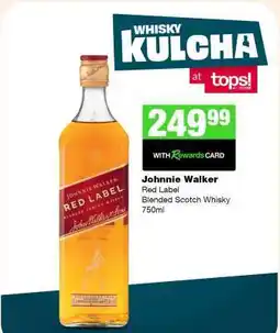 Spar Tops Johnnie Walker Red Label offer