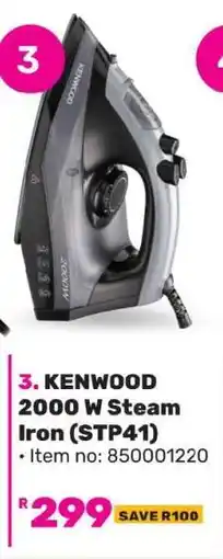 Game KENWOOD 2000 W Steam Iron (STP41) offer