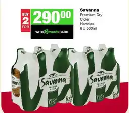 Spar Tops Savanna Premium Dry Cider offer