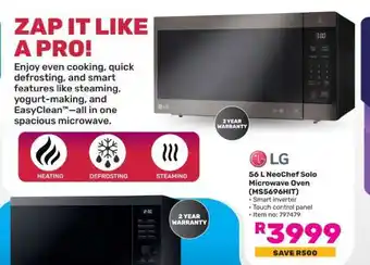 Game LG 56 L NeoChef Solo Microwave Oven (MS5696HIT) offer