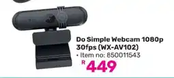 Game Do Simple Webcam 1080p 30fps (WX-AV102) offer